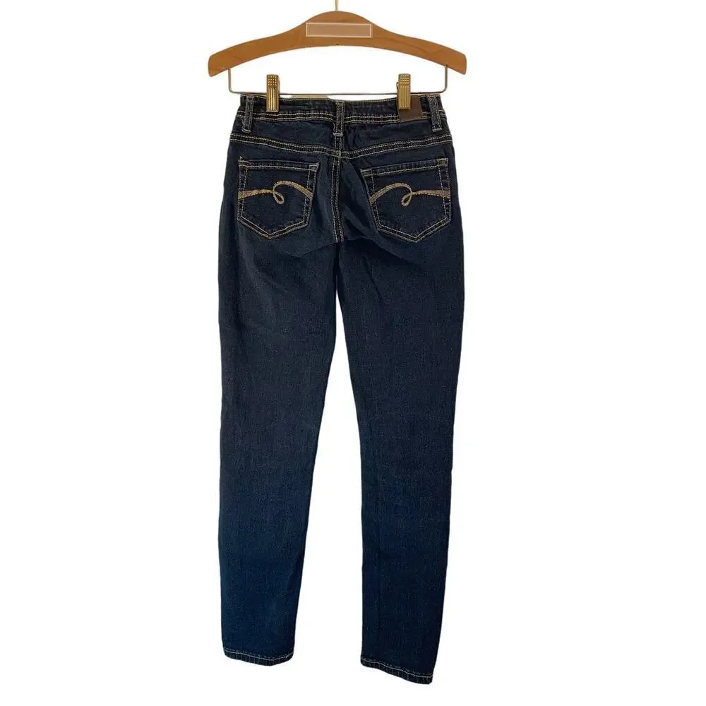 JUSTICE Girl’s Simply Low Dark Wash Jeans / Size: 12 Slim